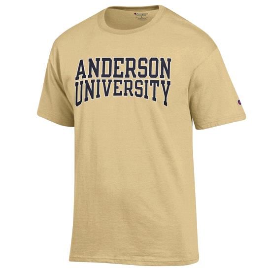 Anderson University Bottom Arch T-Shirt - Vegas Gold